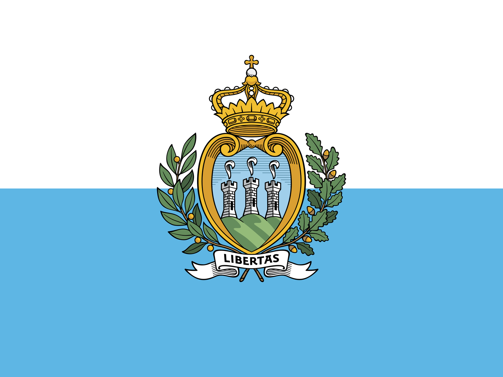 San Marino Bayrağı